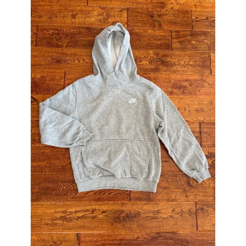 Nike Kids Gray Cotton Hoodie